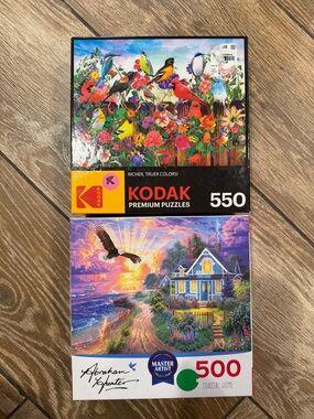 2 puzzles 500 & 550 piece
